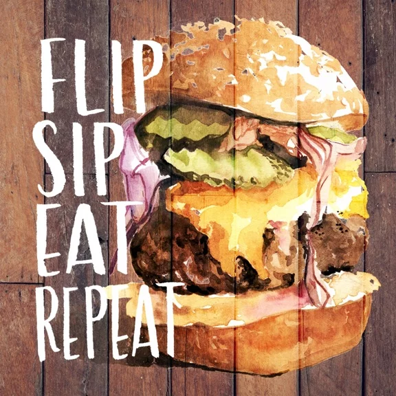 Artfilia Burger Fan Variante 1 40x40 cm