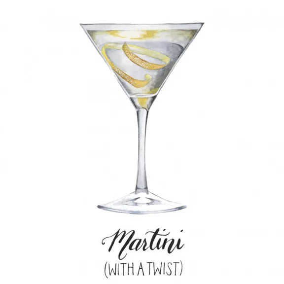 Artfilia Classic Drinks No. 5 Variante 1 60x60 cm