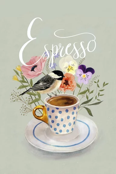 Artfilia Coffee Bird No. 1 Variante 1 30x45 cm