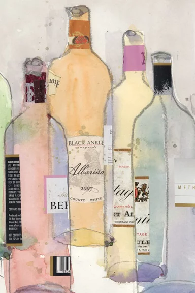 Artfilia Rainbow Bottles No. 1 Variante 1 60x90 cm