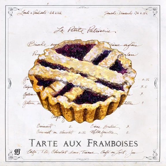 Artfilia Tarte aux Framboises Variante 1 60x60 cm