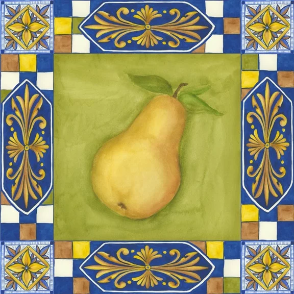 Artfilia Ornamental Lemon No. 2 Variante 1 40x40 cm