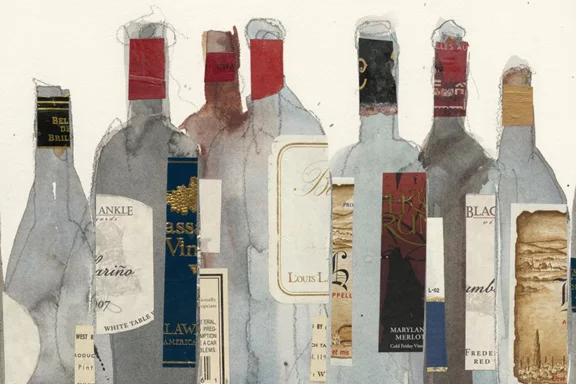 Artfilia Wine Collection No. 1 Variante 1 60x90 cm