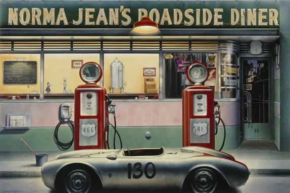 Artfilia Roadside Diner No. 1 Variante 1 60x90 cm