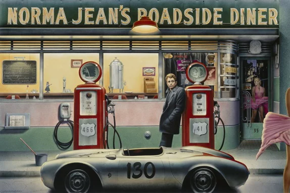 Artfilia Roadside Diner No. 2 Variante 1 60x90 cm