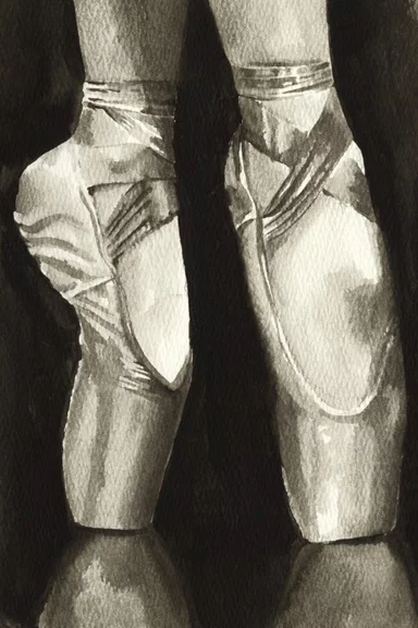 Artfilia Ballet Shoes No. 2 Variante 1 30x45 cm