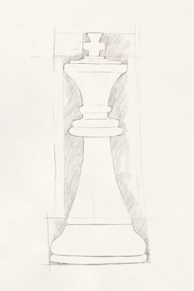 Artfilia Chess Sketch No. 2 Variante 1 20x30 cm