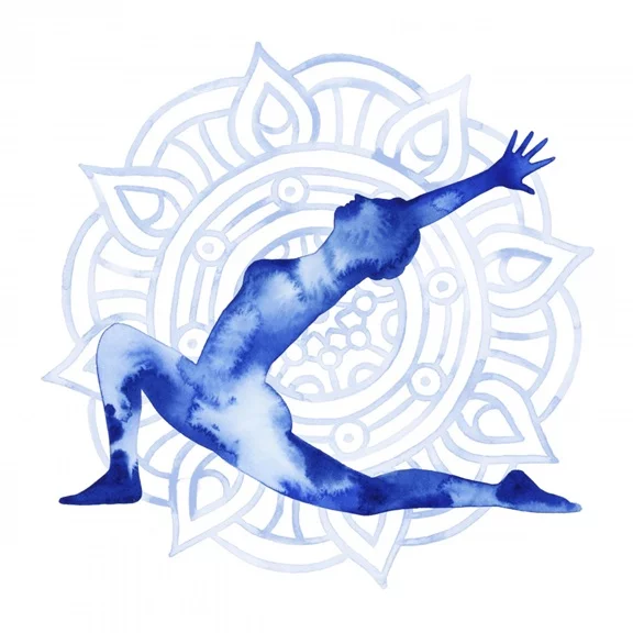 Artfilia Blue Yoga No. 2 Variante 1 60x60 cm
