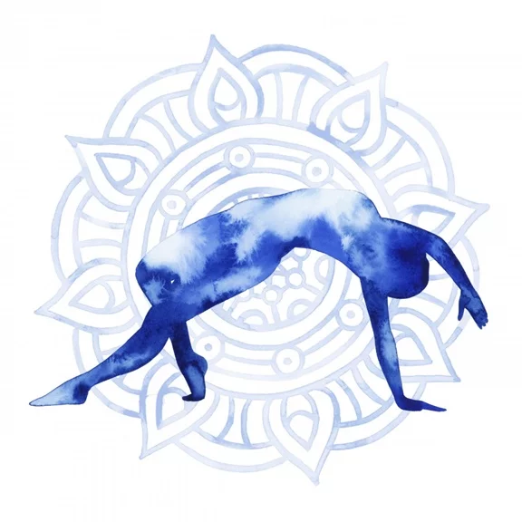 Artfilia Blue Yoga No. 5 Variante 1 40x40 cm