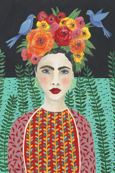 Artfilia Crowned in Flowers No. 2 Variante 1 13x18 cm