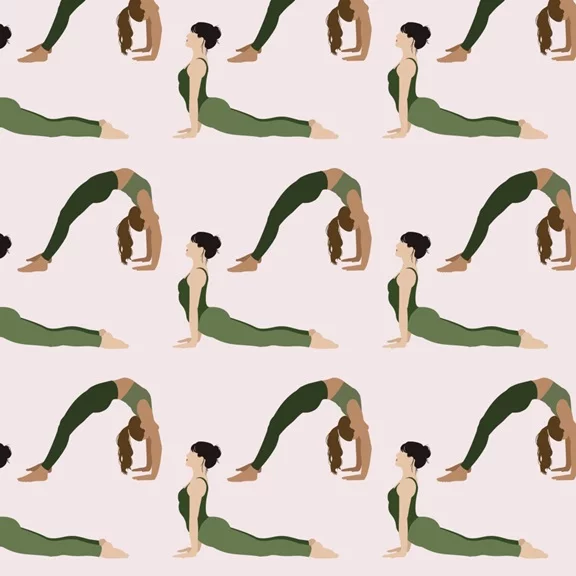 Artfilia Green Yoga No. 2 Variante 1 40x40 cm