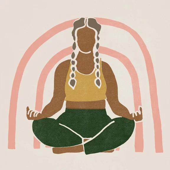 Artfilia Yoga Class No. 2 Variante 1 40x40 cm