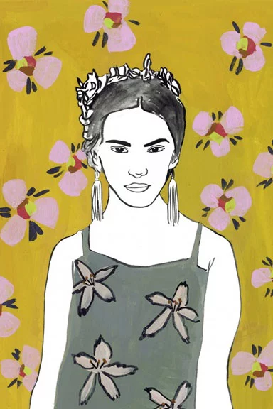 Artfilia Fierce Flower Portrait No. 1 Variante 1 40x60 cm