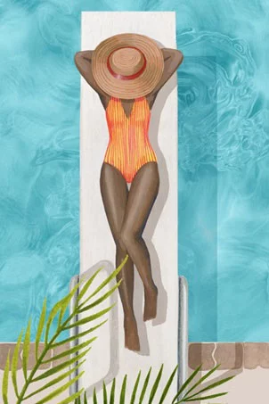 Artfilia Pool Floats No. 2 Variante 1 13x18 cm