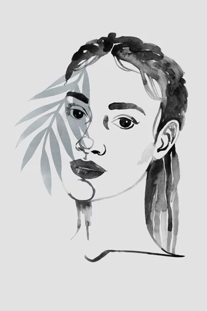 Artfilia Leaf Shadows No. 3 Variante 1 20x30 cm