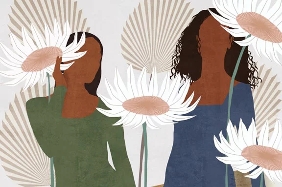 Artfilia Flower Fashion No. 1 Variante 1 20x30 cm