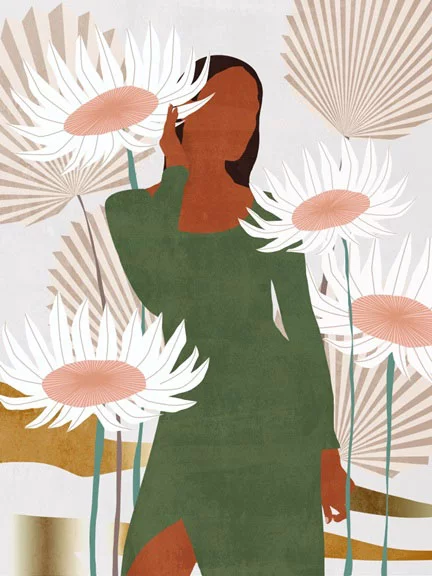 Artfilia Flower Fashion No. 5 Variante 1 30x45 cm