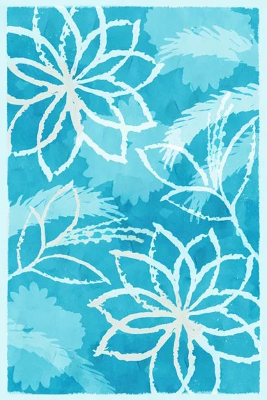 Artfilia Aquamarine Symmetry No. 2 Variante 1 13x18 cm