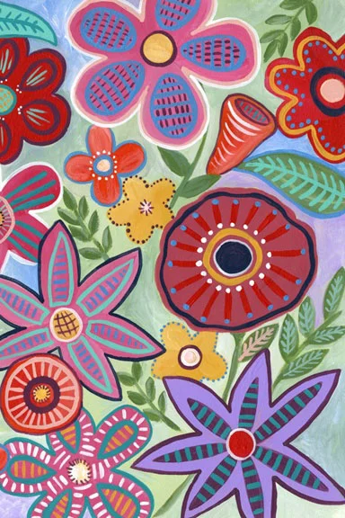 Artfilia Flower Paradise No. 2 Variante 1 60x90 cm