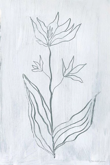 Artfilia White Herbs No. 3 Variante 1 40x60 cm