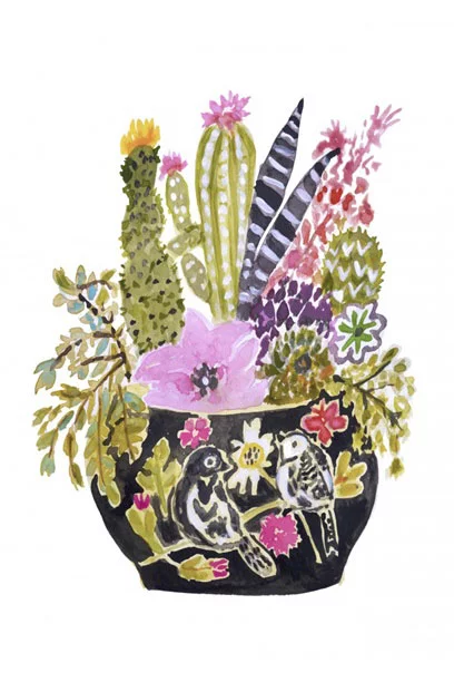 Artfilia Boho Flowerpot No. 1 Variante 1 13x18 cm