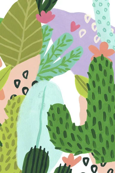 Artfilia Spiky Gardens No. 1 Variante 1 30x45 cm