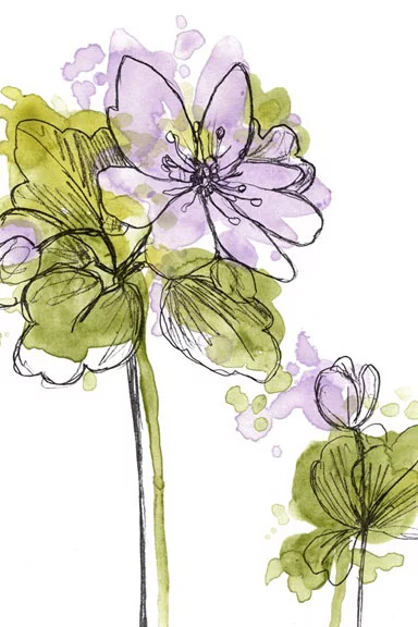 Artfilia Flower Party No. 2 Variante 1 20x30 cm