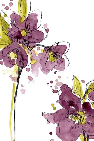 Artfilia Flower Party No. 6 Variante 1 40x60 cm