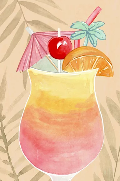 Artfilia Colourful Cocktail Variante 1 20x30 cm