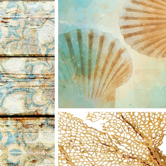 Artfilia Beach Collage No. 5 Variante 1 40x40 cm