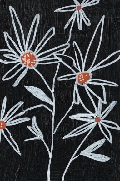 Artfilia Dark Flowers No. 1 Variante 1 60x90 cm