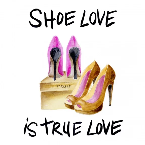 Artfilia Shoe Love Variante 1 60x60 cm