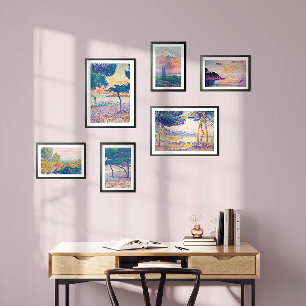 Artfilia Bilderwand Cross 4x 20x30 cm - 2x 30x45 cm schwarz