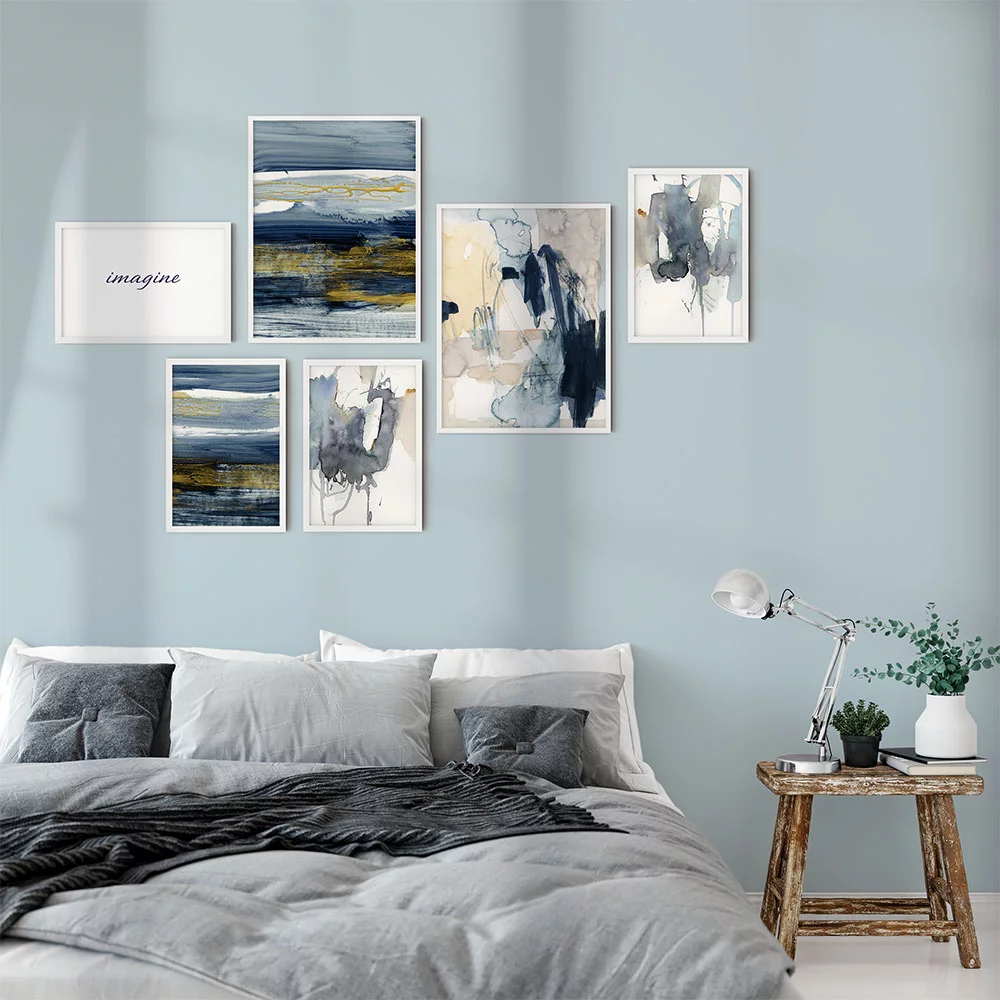 Artfilia Bilderwand Imagine 4x 20x30 cm - 2x 30x45 cm weiß