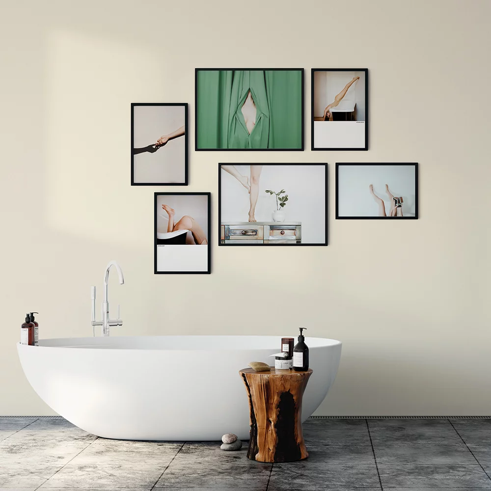 Artfilia Bilderwand Scenes 4x 20x30 cm - 2x 30x45 cm schwarz