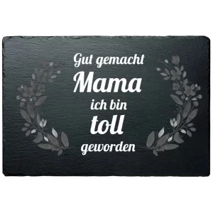 Schiefertafel Mama 20x30 cm 20x30 cm | schwarz