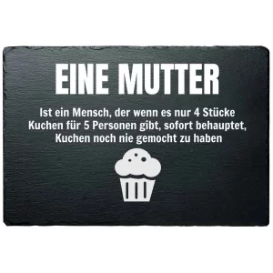 Schiefertafel Muttertag 20x30 cm 20x30 cm | schwarz