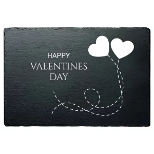 Schiefertafel Valentins Day 20x30 cm 20x30 cm | schwarz