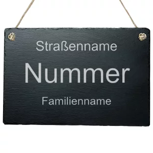 Türschild Familie 20x30 cm 20x30 cm | schwarz