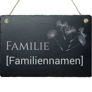 Türschild Löwenzahn 20x30 cm 20x30 cm | schwarz