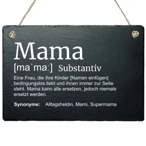 Schiefertafel Mama 20x30 cm 20x30 cm | schwarz