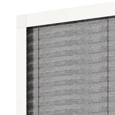 Fliegengitter Plissee für Fenster Verkehrsweiß RAL 9016 | quer