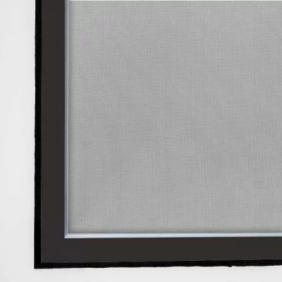 Fliegengitter für Fenster aus Holz - Fix & Fertig Schwarzbraun RAL 8022 | Fiberglas (Schwarz)