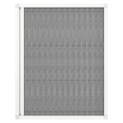 Fliegengitter Plissee für Fenster Verkehrsweiß RAL 9016 | senkrecht