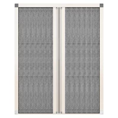 Fliegengitter Plissee für Türen Cremeweiß RAL 9001