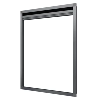 Fliegengitter Plissee für Fenster Anthrazit RAL 7016 | quer