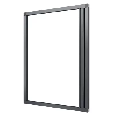 Fliegengitter Plissee für Fenster Anthrazit RAL 7016 | senkrecht