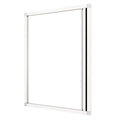 Fliegengitter Plissee für Fenster Verkehrsweiß RAL 9016 | senkrecht