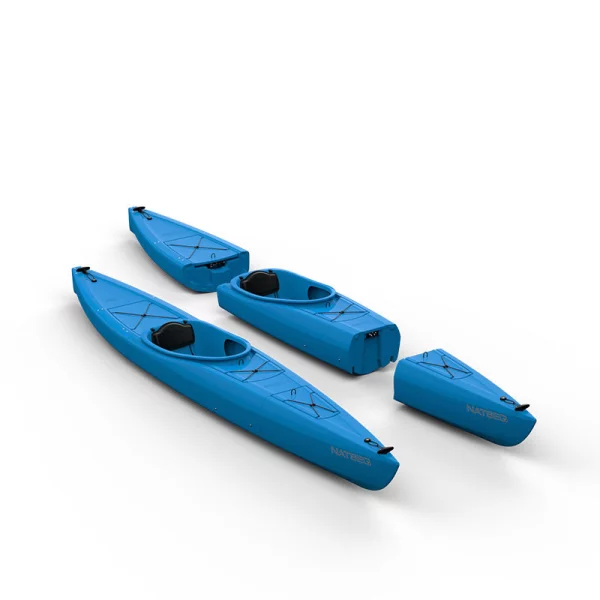 Modulares Kajak - Solo in drei verschiedenen Farben Blau