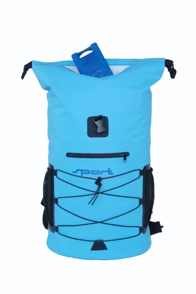 Premium Thermo-Dry Bag, 30 Liter Rucksack wasserdicht türkisblau